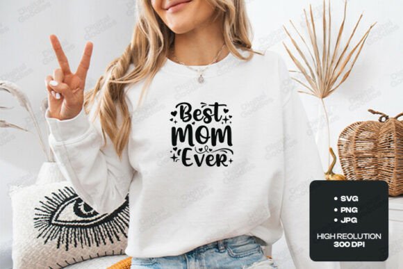 Best Mom Ever Floral Heart Design: A Delightful Asset for Your Creative Projects