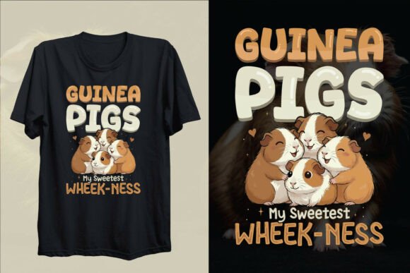 Charming Guinea Pig Art for Print & Design Projects