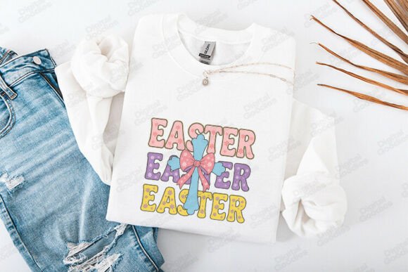Easter Cross Bow SVG PNG Design: A Touch of Faith for Your Crafts