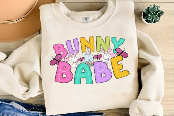 Eater T-shirt Design: Bunny Babe for Playful Branding