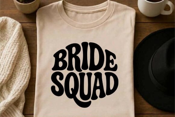 Retro Bride Squad SVG PNG T-Shirt Design: Your Ultimate Bachelorette Asset