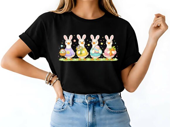 Springtime Smiles: The Joy of Bunny Duck Easter Designs
